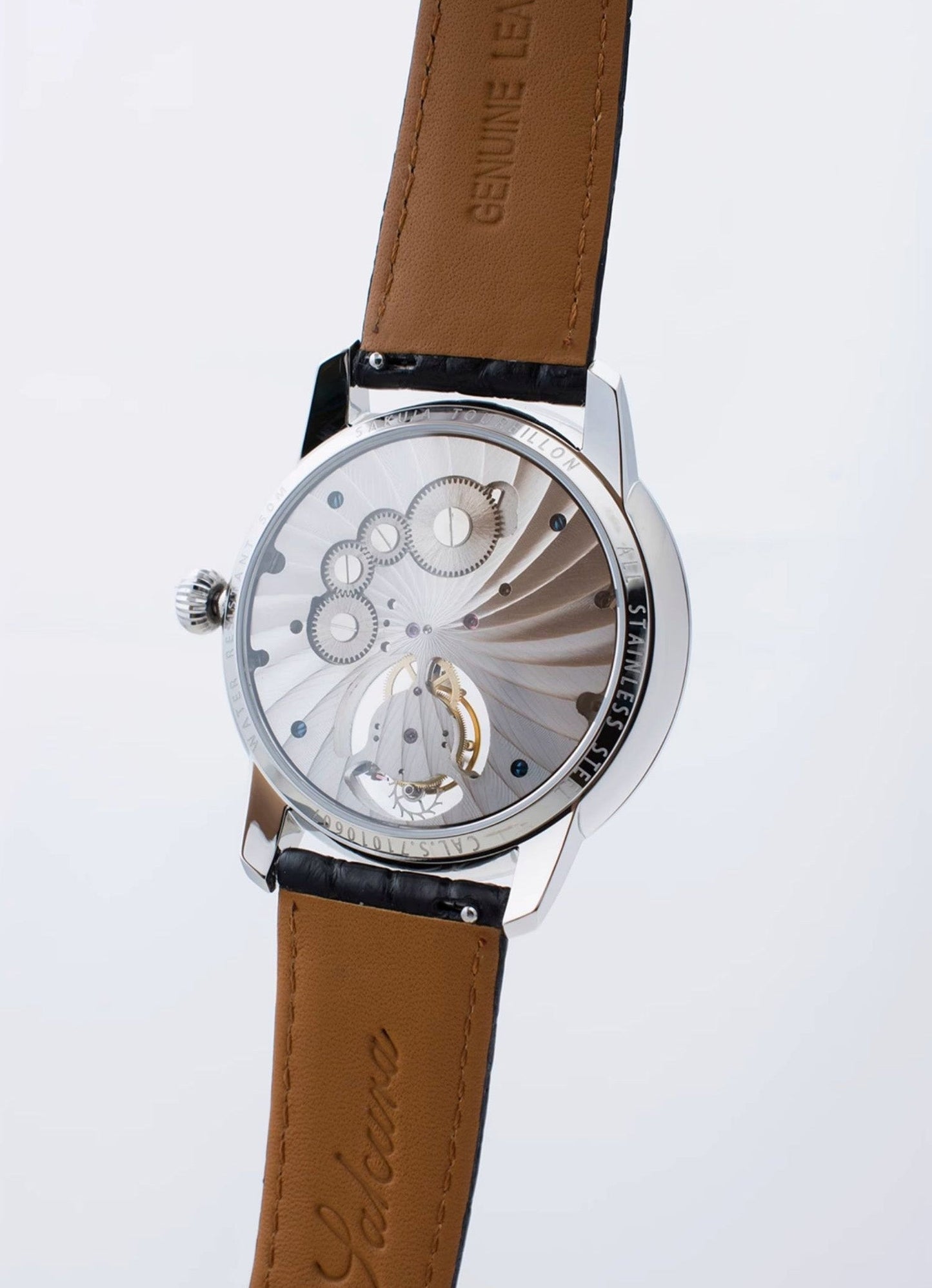 Sakura Watch 30th Anniversary · tourbillon at 6 o'clock · gem bezel