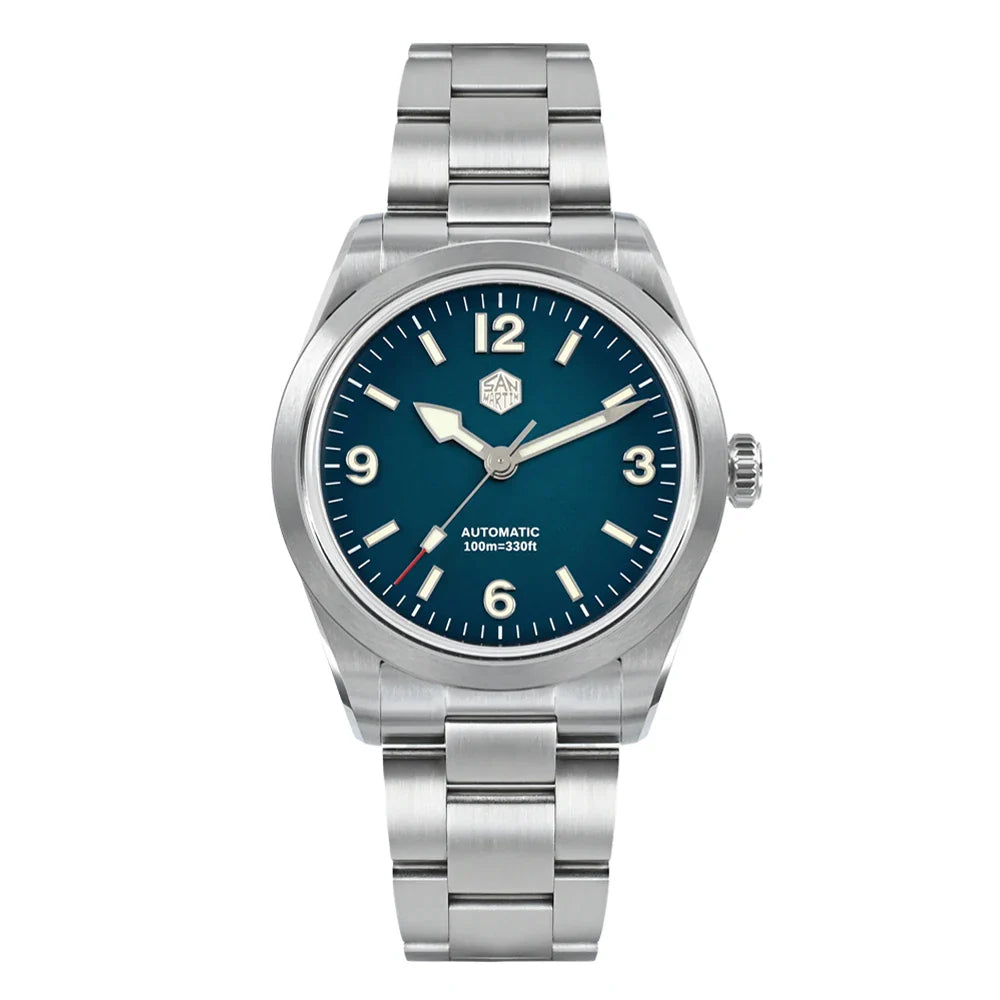 SN0107 · NH35A · gradient blue · 38 mm