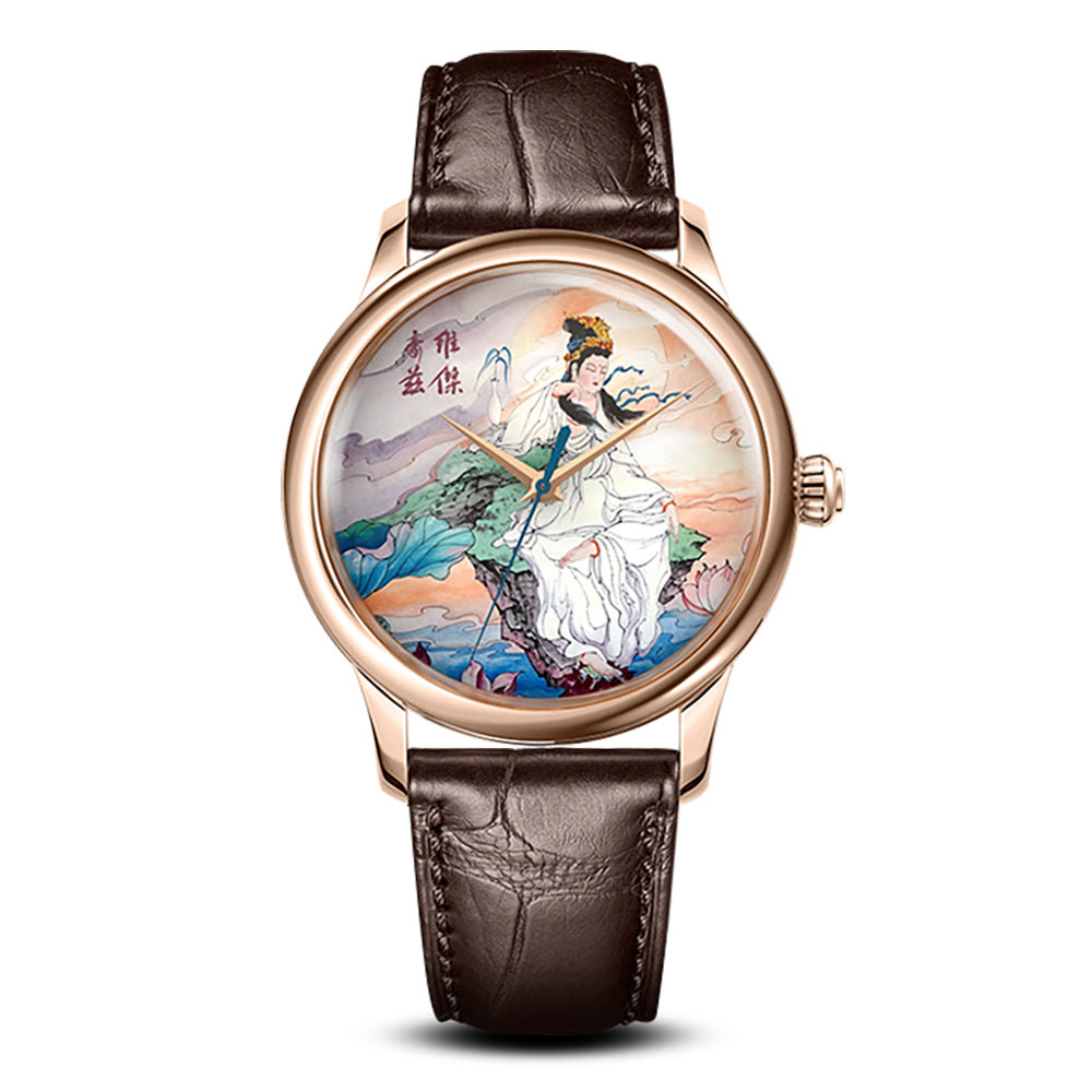 Guān Yīn · enamel dial (搪瓷)