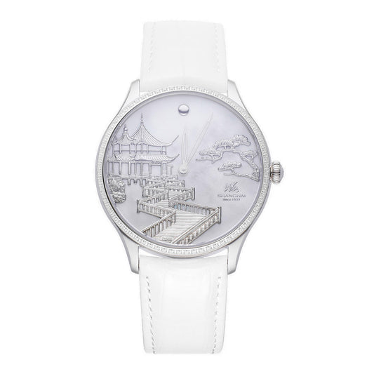 Jiu Qu Ying Yue · 40 mm · cubic zirconia bezel