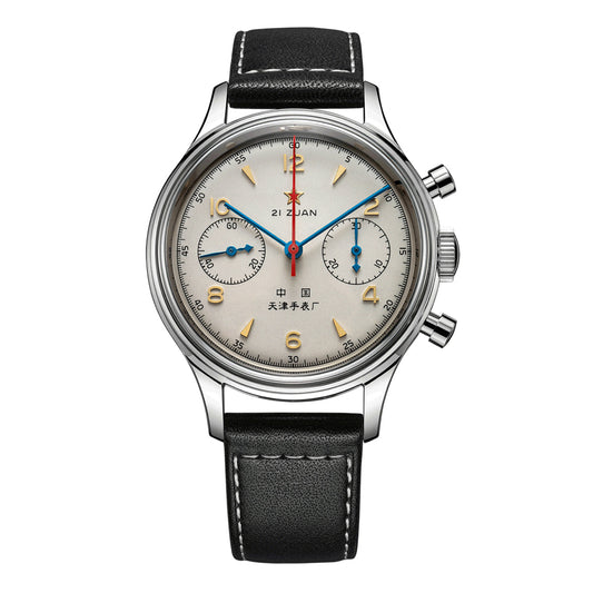 seagull 1963 chronograph front view