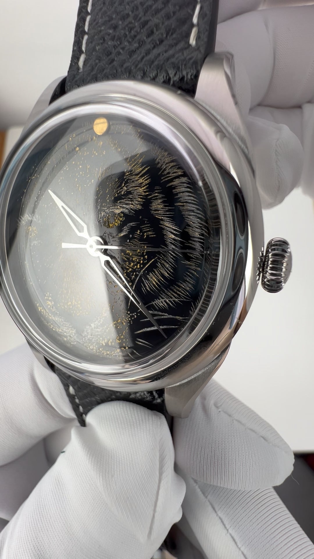 Tiger · Qiangjin gold-inlay lacquer dial