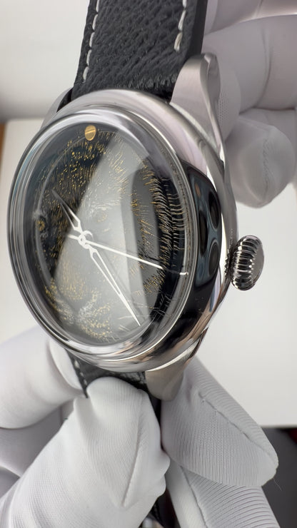 Tiger · Qiangjin gold-inlay lacquer dial