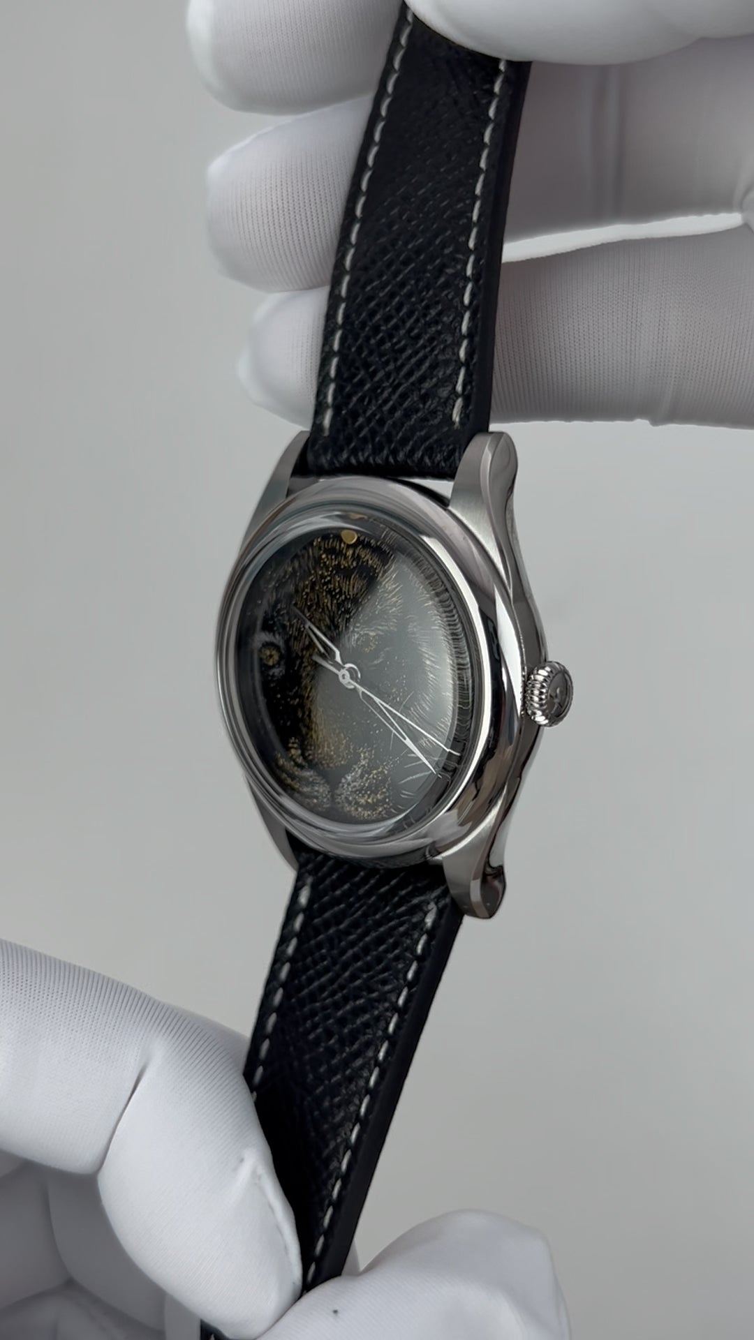 Tiger · Qiangjin gold-inlay lacquer dial