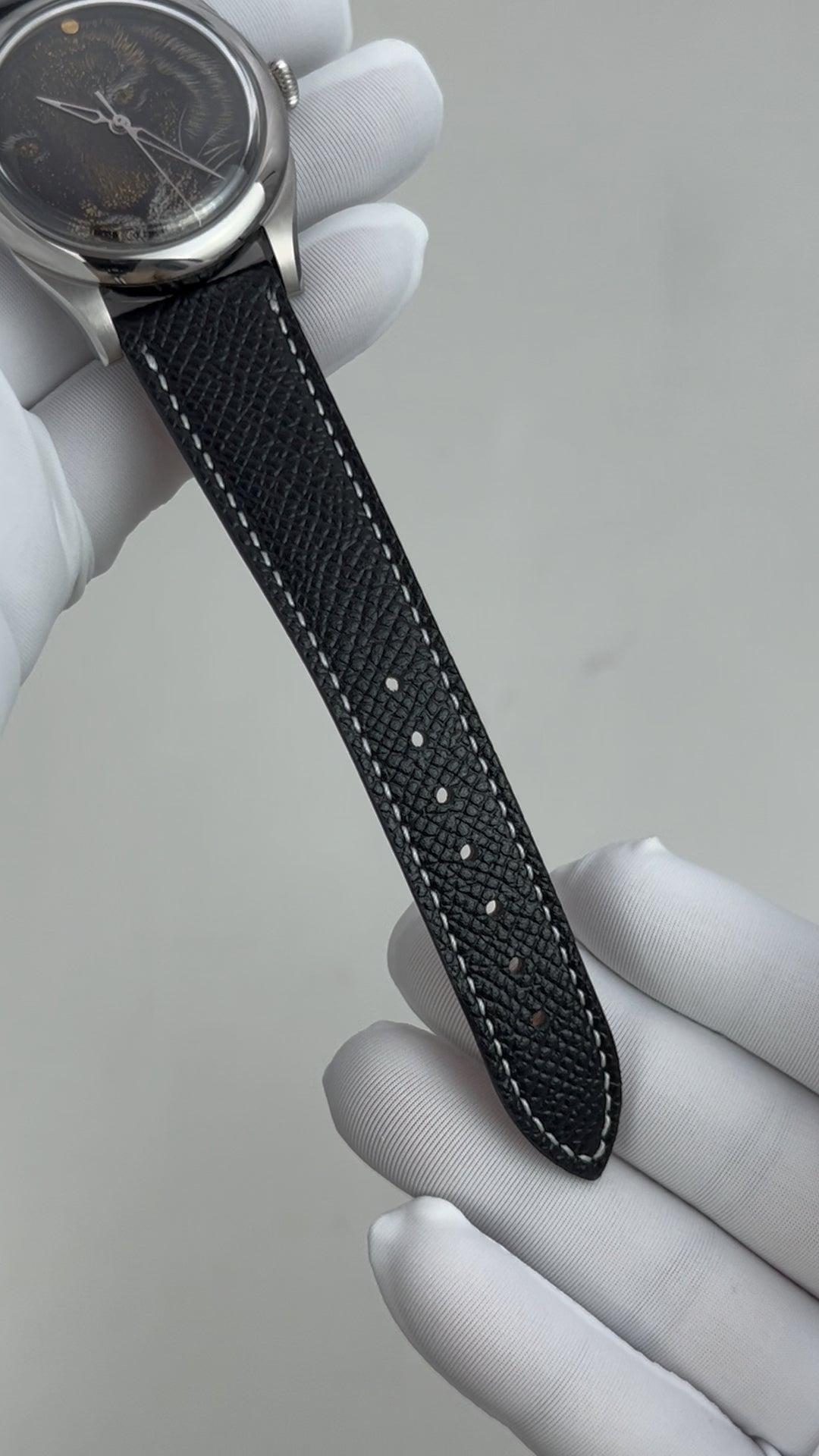 Tiger · Qiangjin gold-inlay lacquer dial