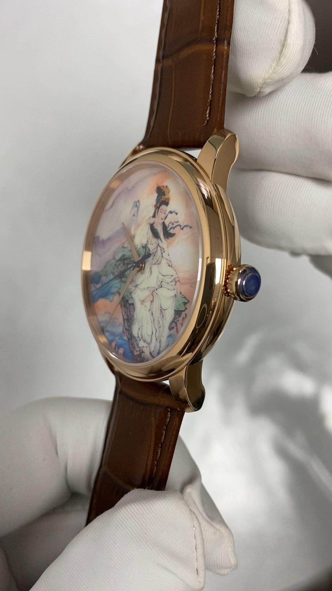 Guanyin · enamel dial · no logo