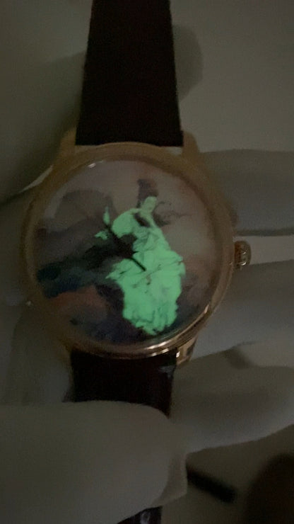 Guān Yīn · enamel (搪瓷) dial · no logo