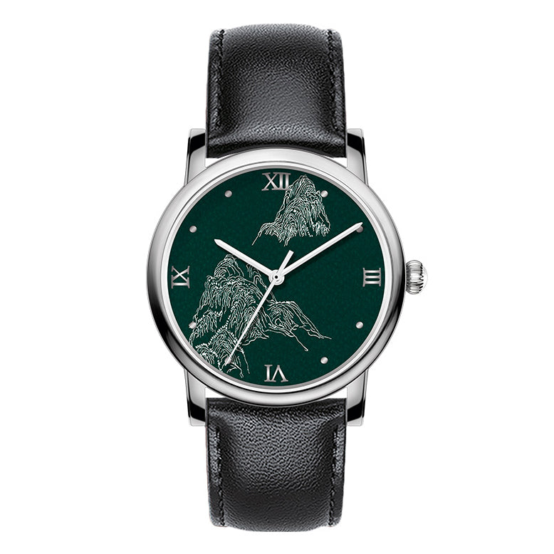 Green Mountains Flowing with Emerald · Roman numerals