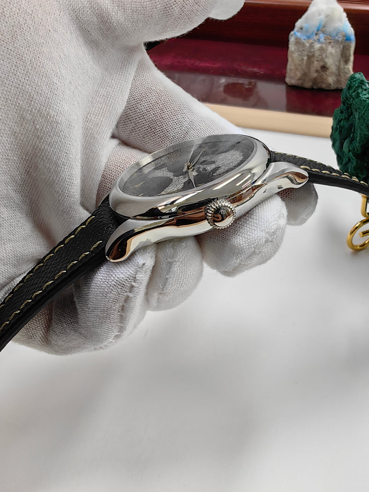 Panda · Qiāng Jīn gold-inlay lacquer dial