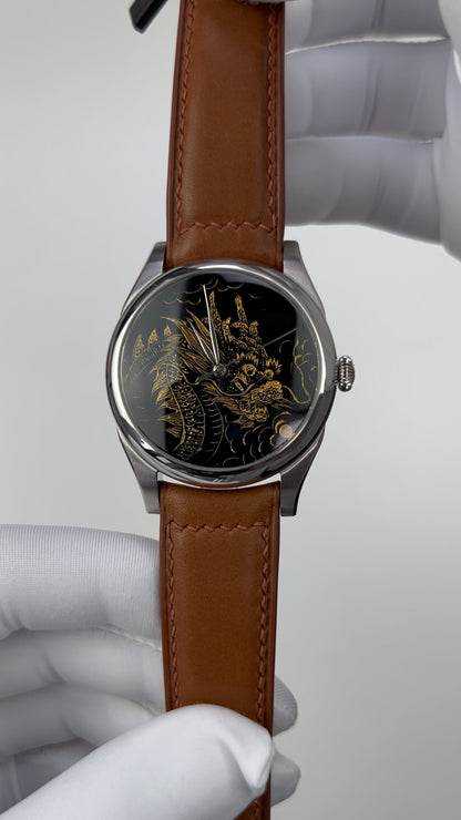 Lóóng Xíng Dá Dá · Qiāng Jīn gold-inlay lacquer dial · SW200