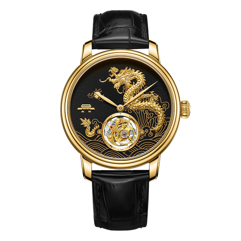 Beijing tourbillon watch with dragon on dial