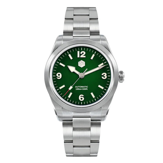SN0107 · NH35A · gradient green · 38 mm