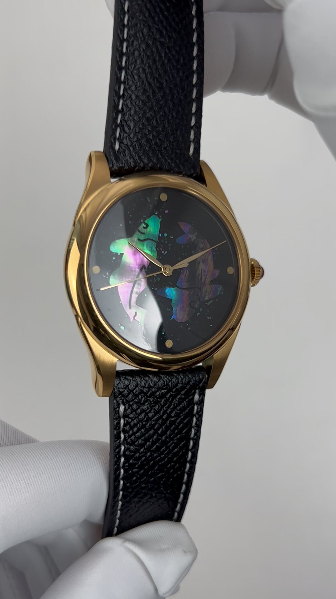 Jinli Fishes · lacquer dial with mother-of-pearl inlay · SW200