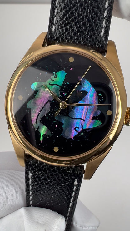Jinli Fishes · lacquer dial with mother-of-pearl inlay · SW200