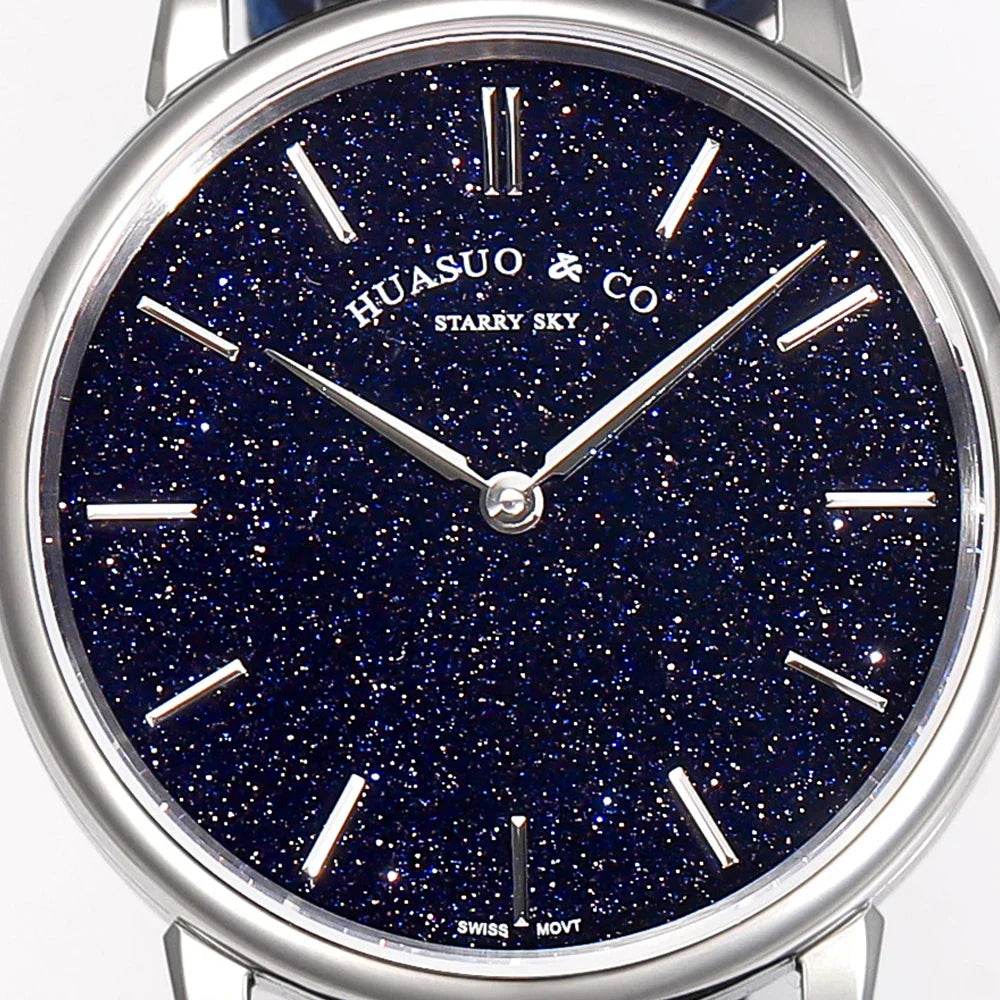 H003 · deep blue aventurine dial