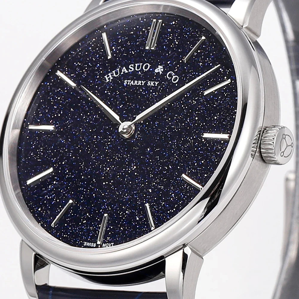 H003 · deep blue aventurine dial