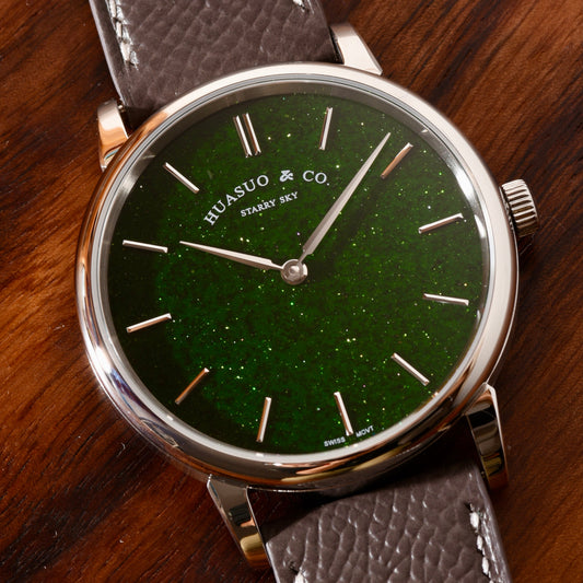 H003 · green aventurine dial