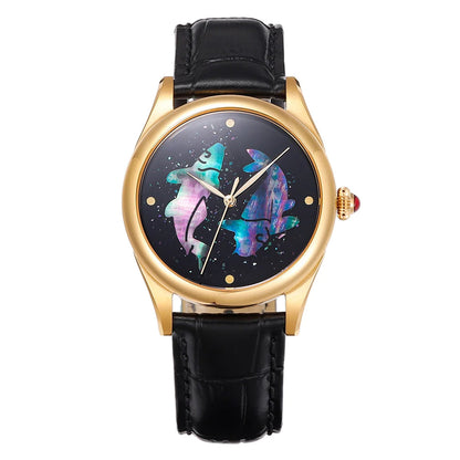 Jinli Fishes · lacquer dial with mother-of-pearl inlay · PT5000