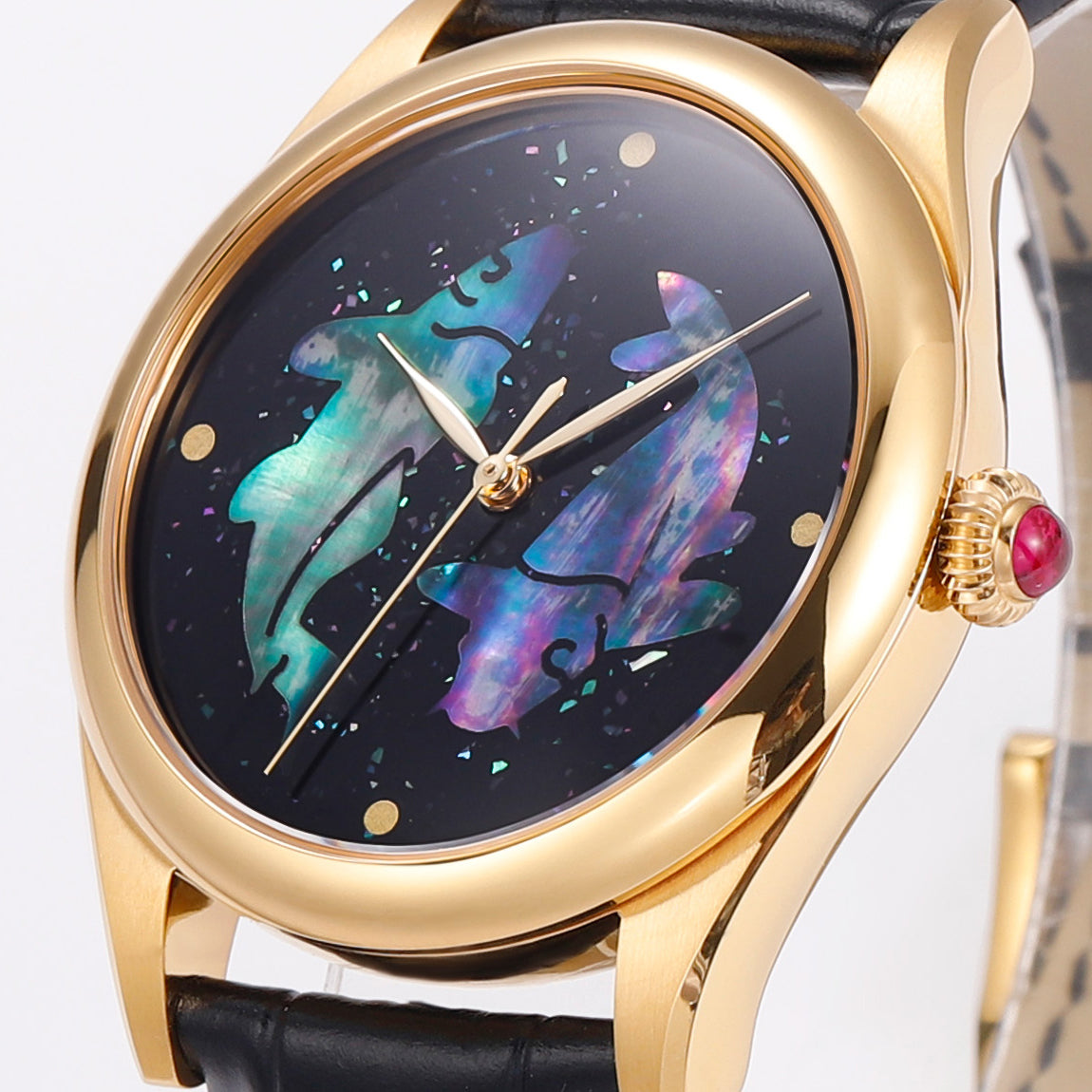 Jinli Fishes · lacquer dial with mother-of-pearl inlay · PT5000