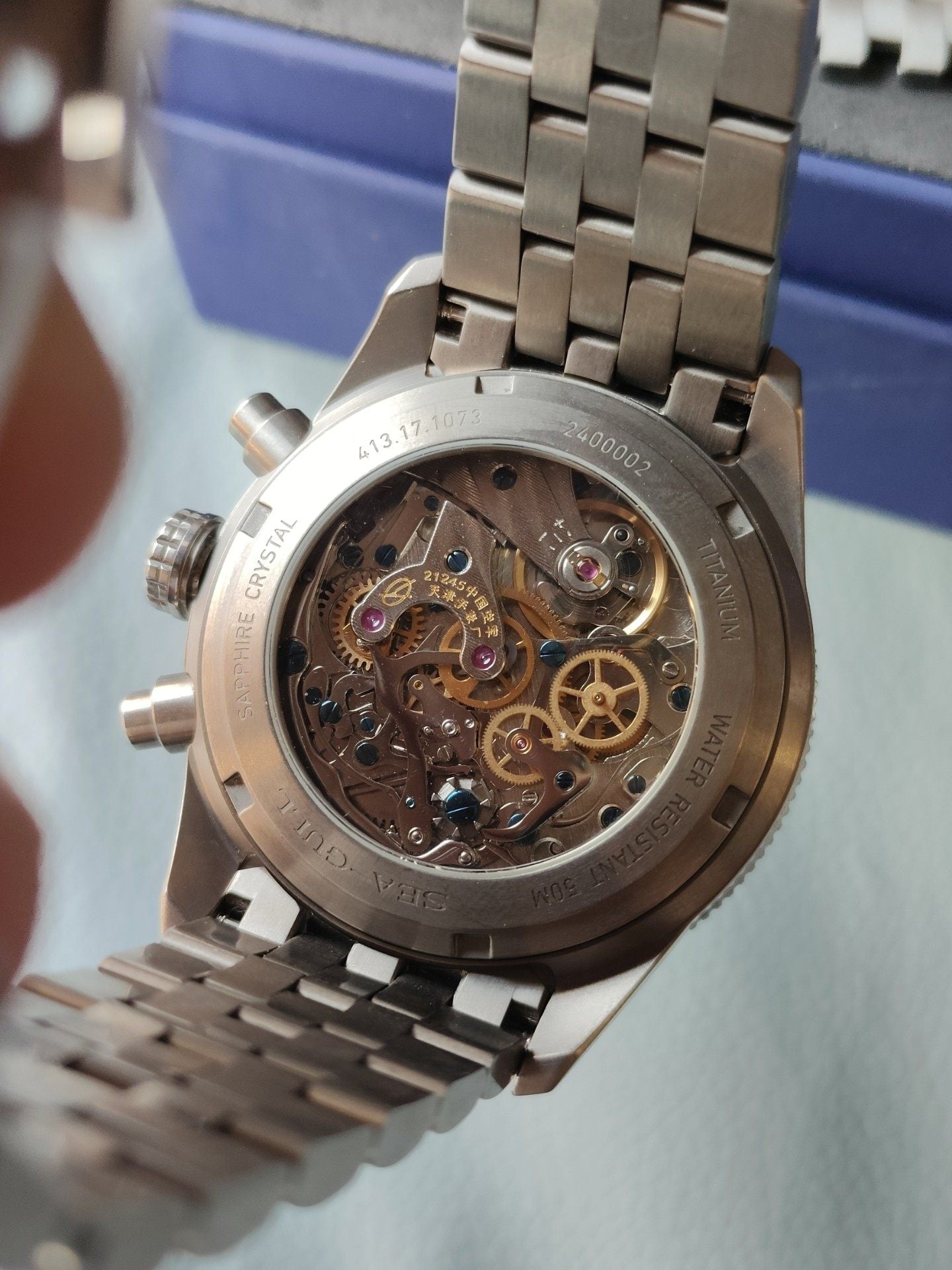 Sea-Gull 1073 · titanium case