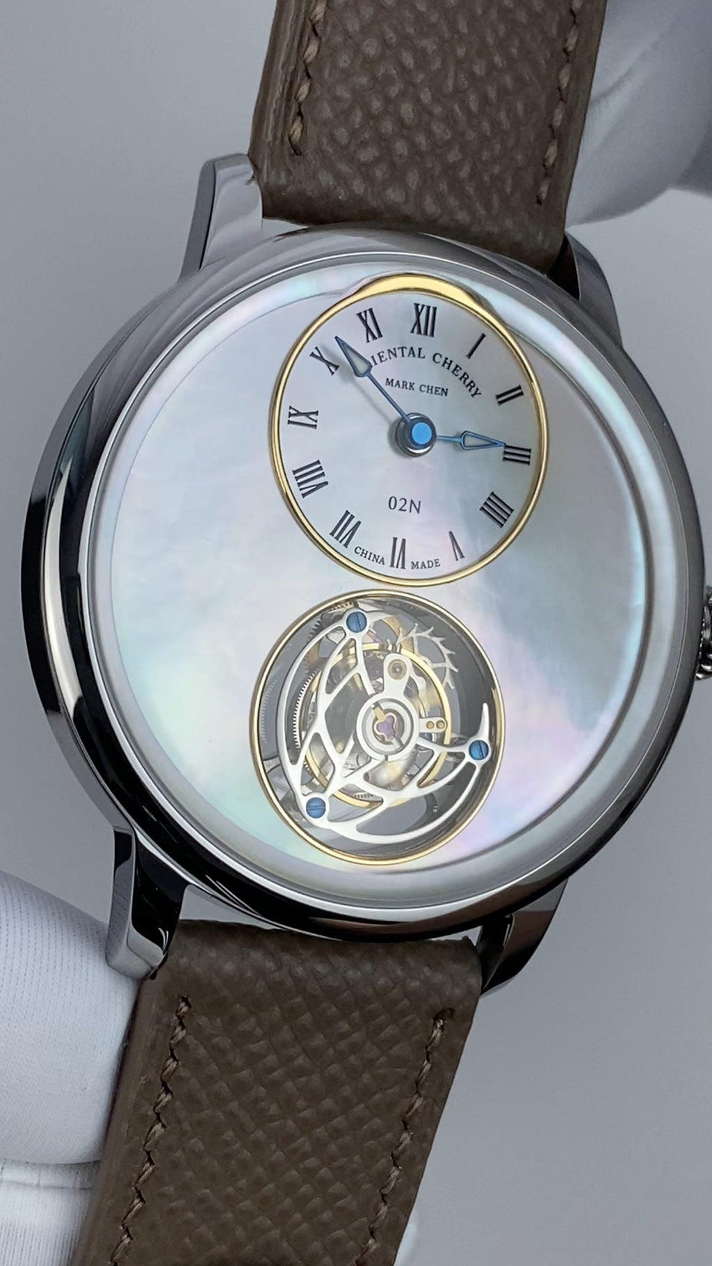 Mark Chen 02N · mother-of-pearl dial