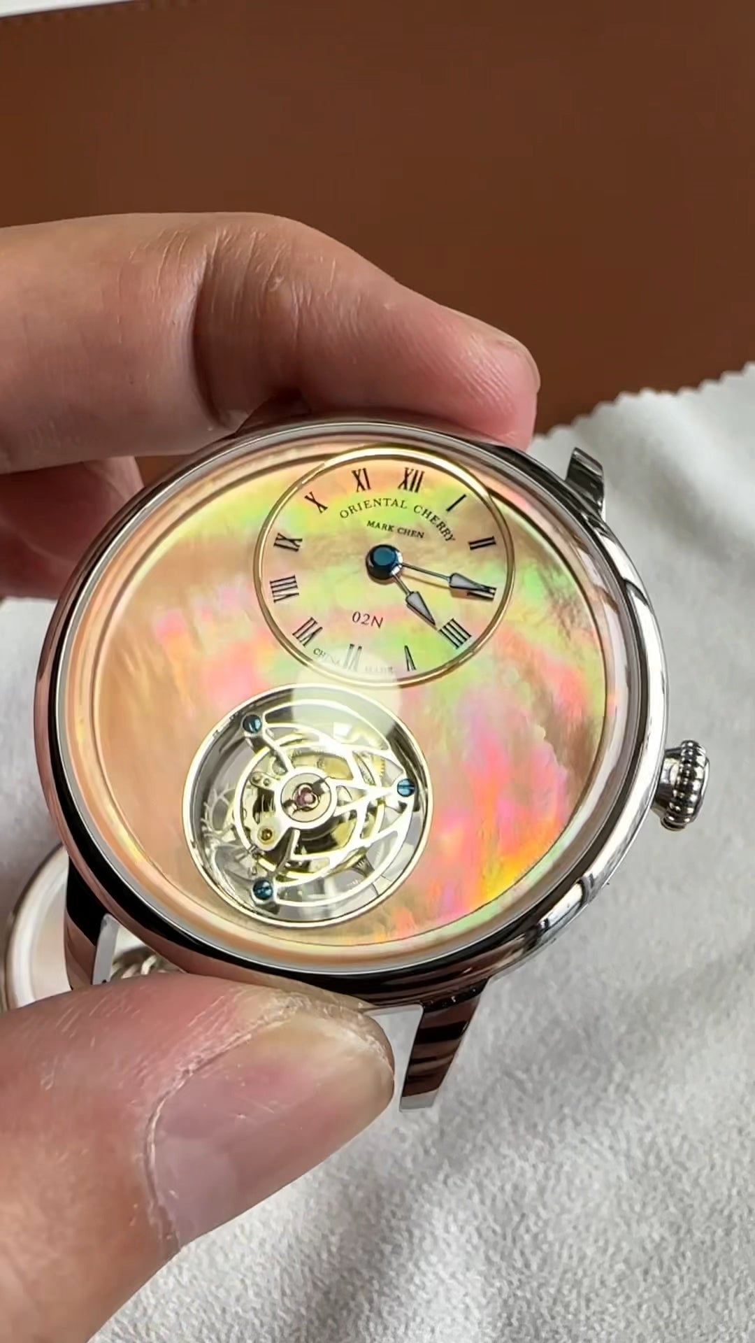 Mark Chen 02N · mother-of-pearl dial