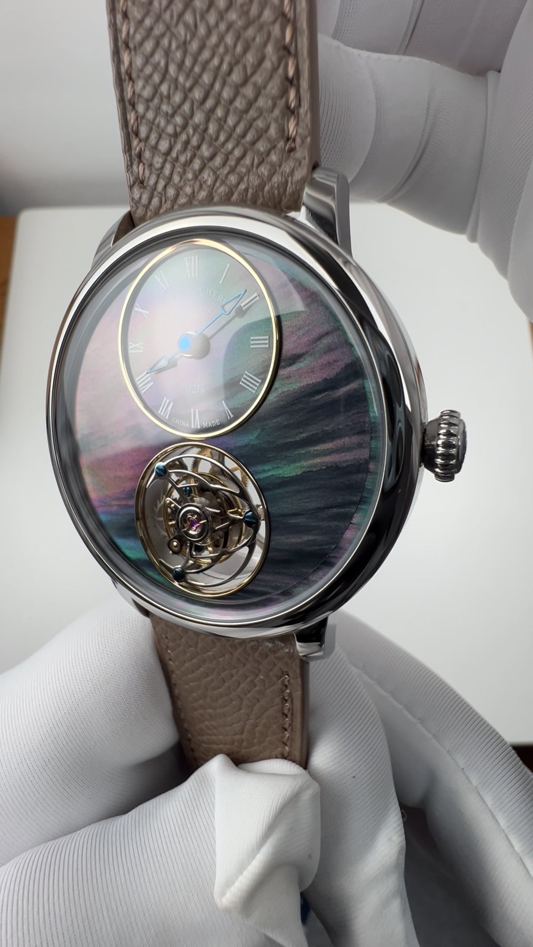 Mark Chen 02N · mother-of-pearl dial