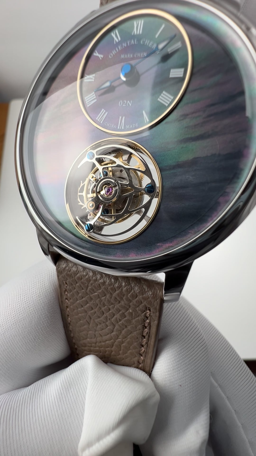 Mark Chen 02N · mother-of-pearl dial