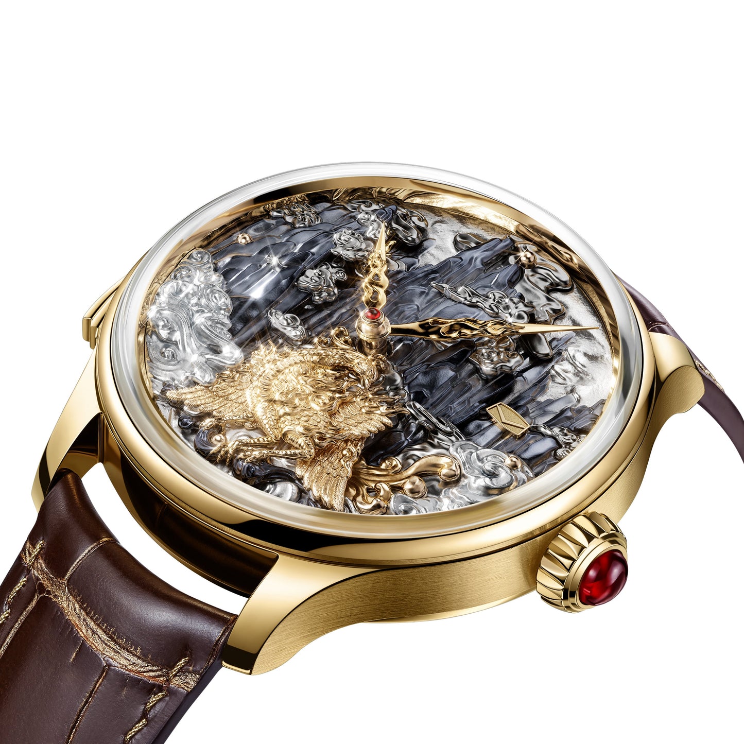 Three-Legged Golden Sunbird · minute repeater
