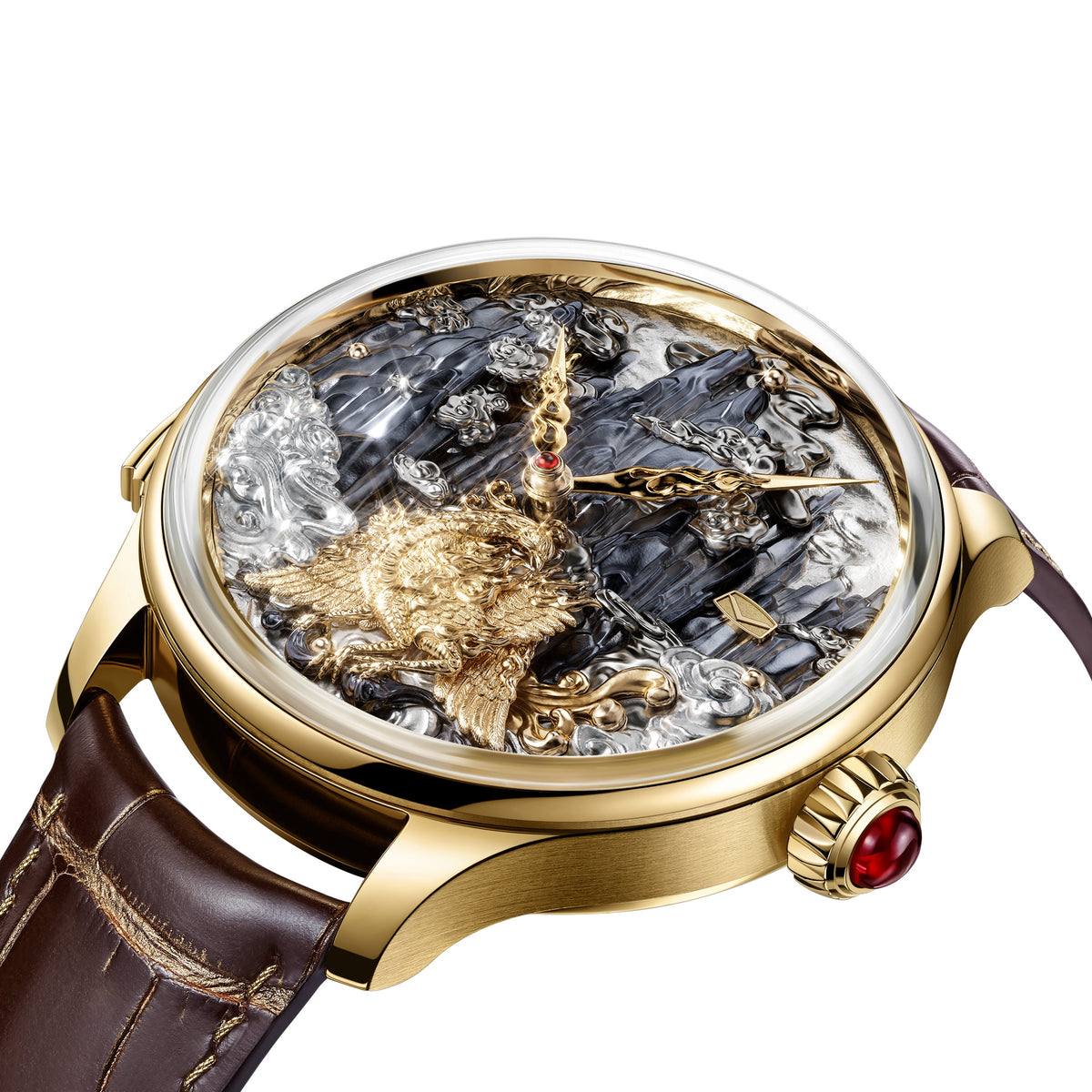 Three-Legged Golden Sunbird · minute repeater