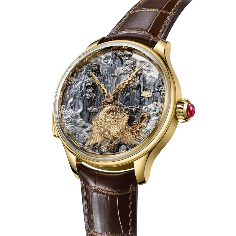 Three-Legged Golden Sunbird · minute repeater