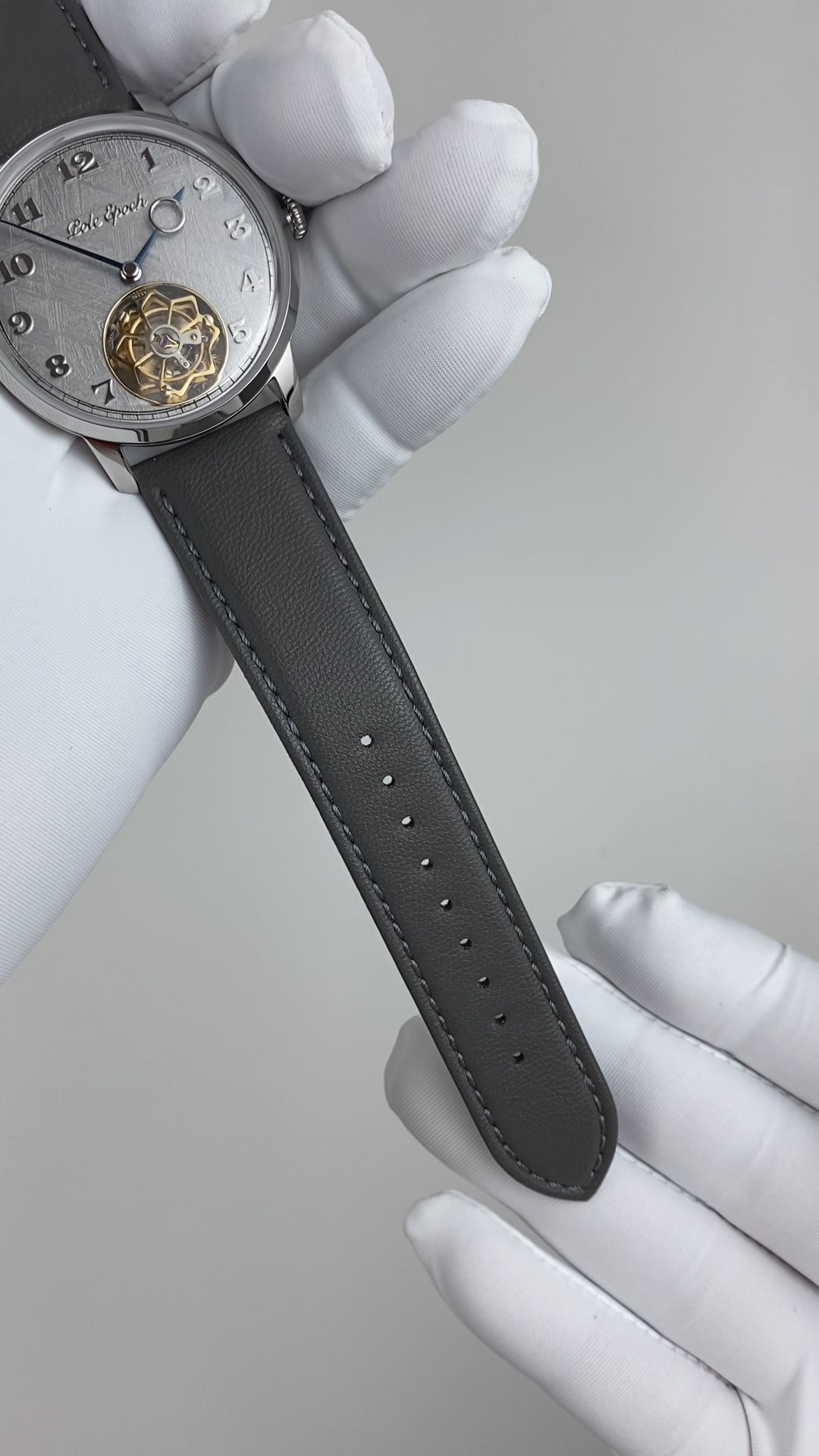 Ji Chen 001 · gem-set & engraved back · meteorite dial