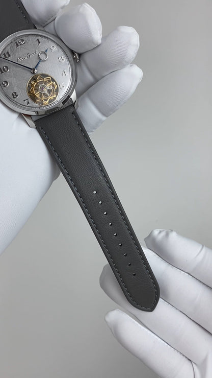 Ji Chen 001 · gem-set & engraved back · meteorite dial