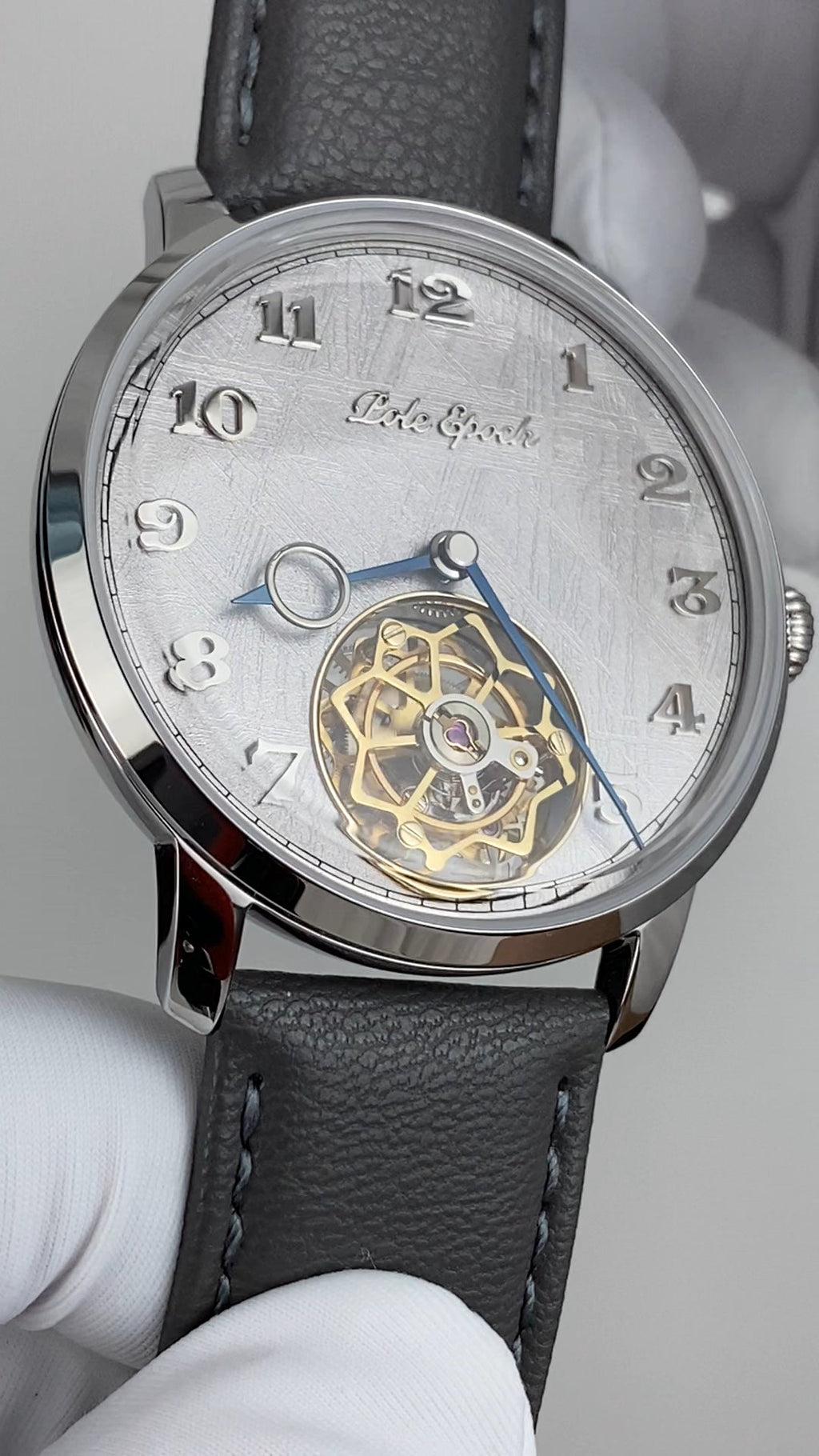 Ji Chen 001 · gem-set & engraved back · meteorite dial
