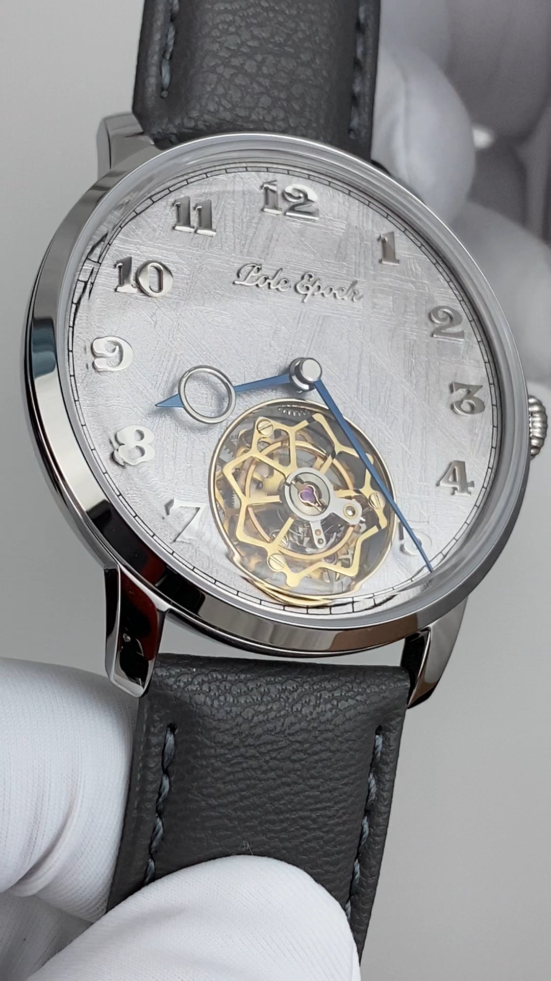 Ji Chen 001 · gem-set & engraved back · meteorite dial