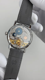 Ji Chen 001 · gem-set & engraved back · meteorite dial