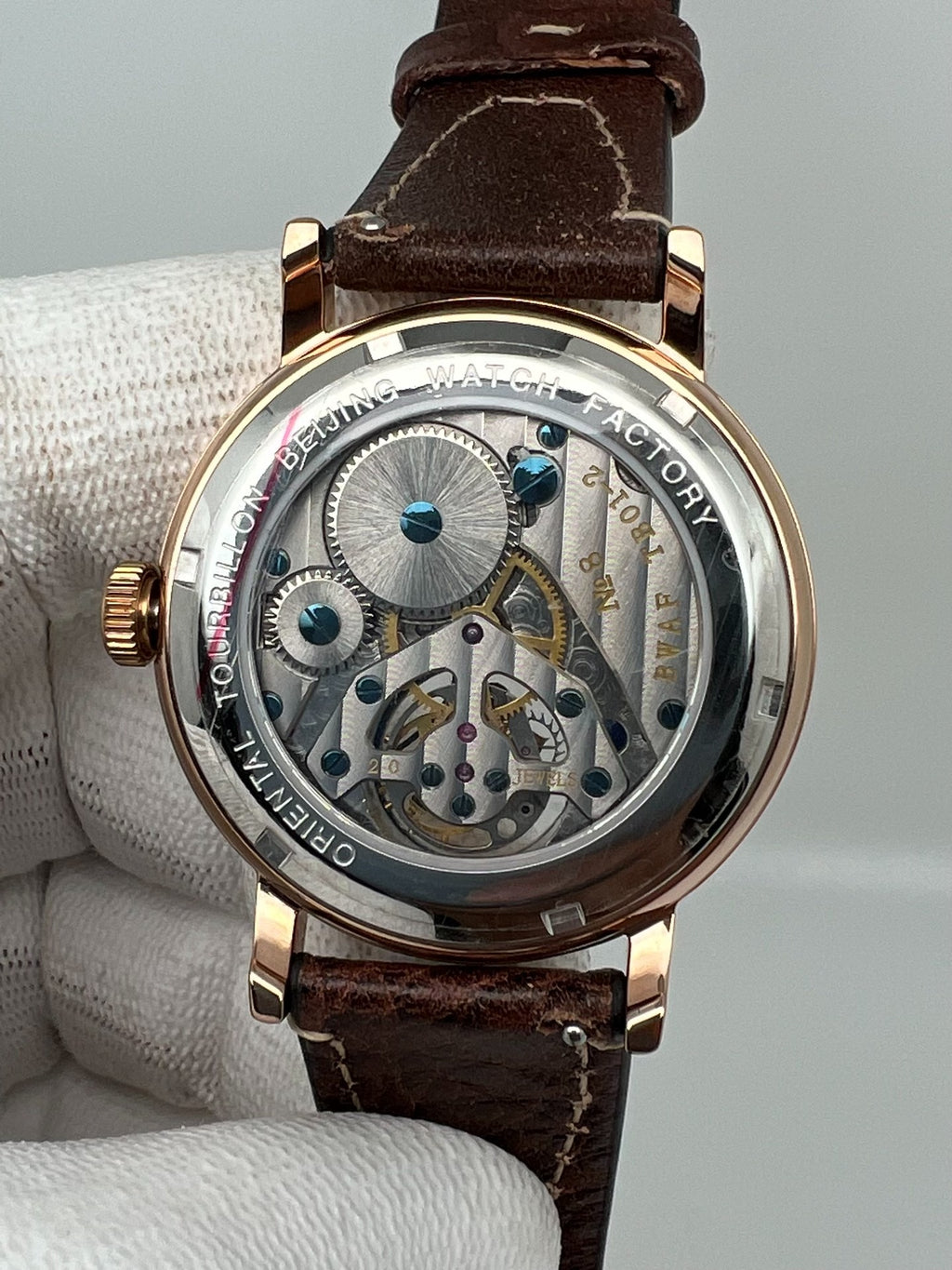 [Pre-owned] Beijing Tourbillon Watch Yellow Lóóng Cloisonne Enamel 41 MM