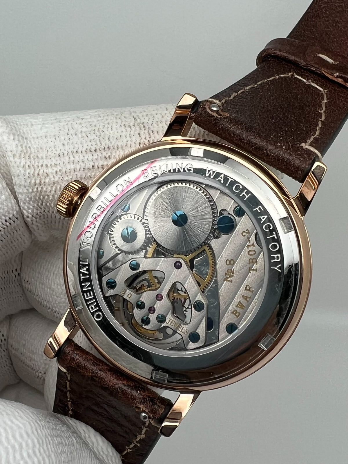 [Pre-owned] Beijing Tourbillon Watch Yellow Lóóng Cloisonne Enamel 41 MM
