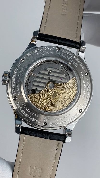 Yuan Heng Li Zhen · starry dial · transparent back · gold-color rotor