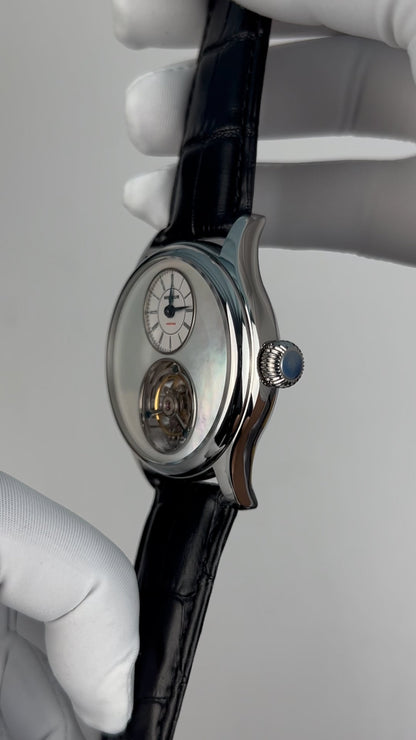 Tourbillon · white mother-of-pearl