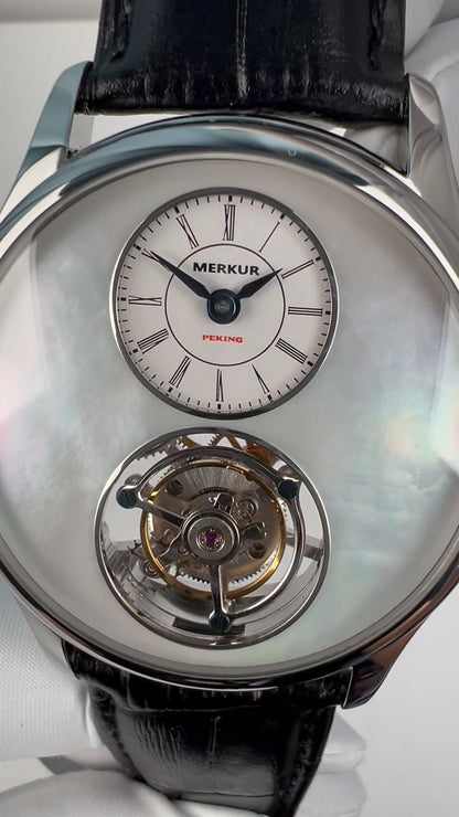 Tourbillon · white mother-of-pearl
