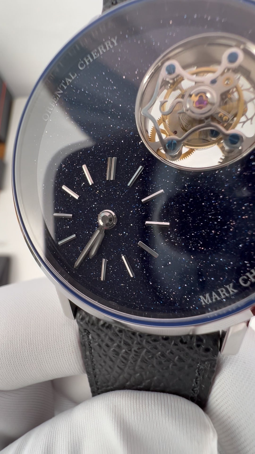 Mark Chen 05S · flat crystal · blue goldstone