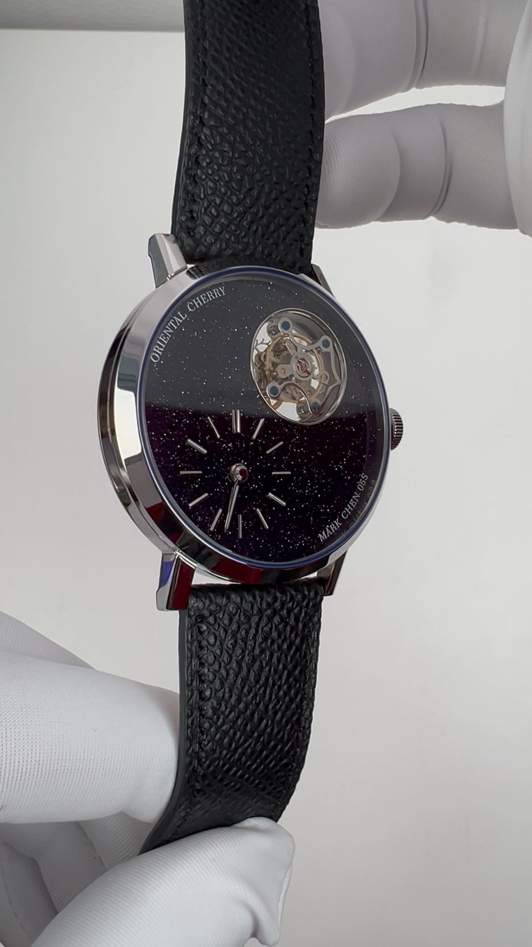 Mark Chen 05S · flat crystal · blue goldstone