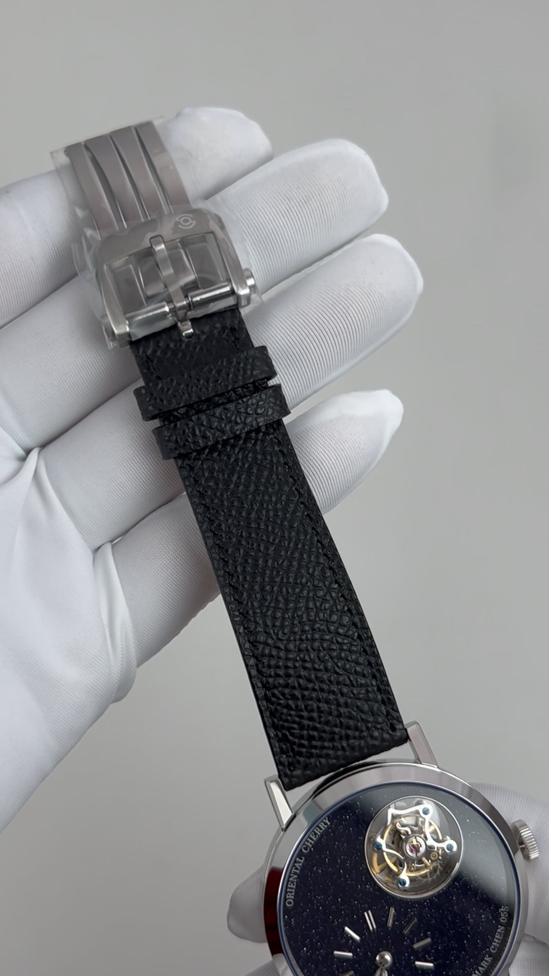 Mark Chen 05S · flat crystal · blue goldstone