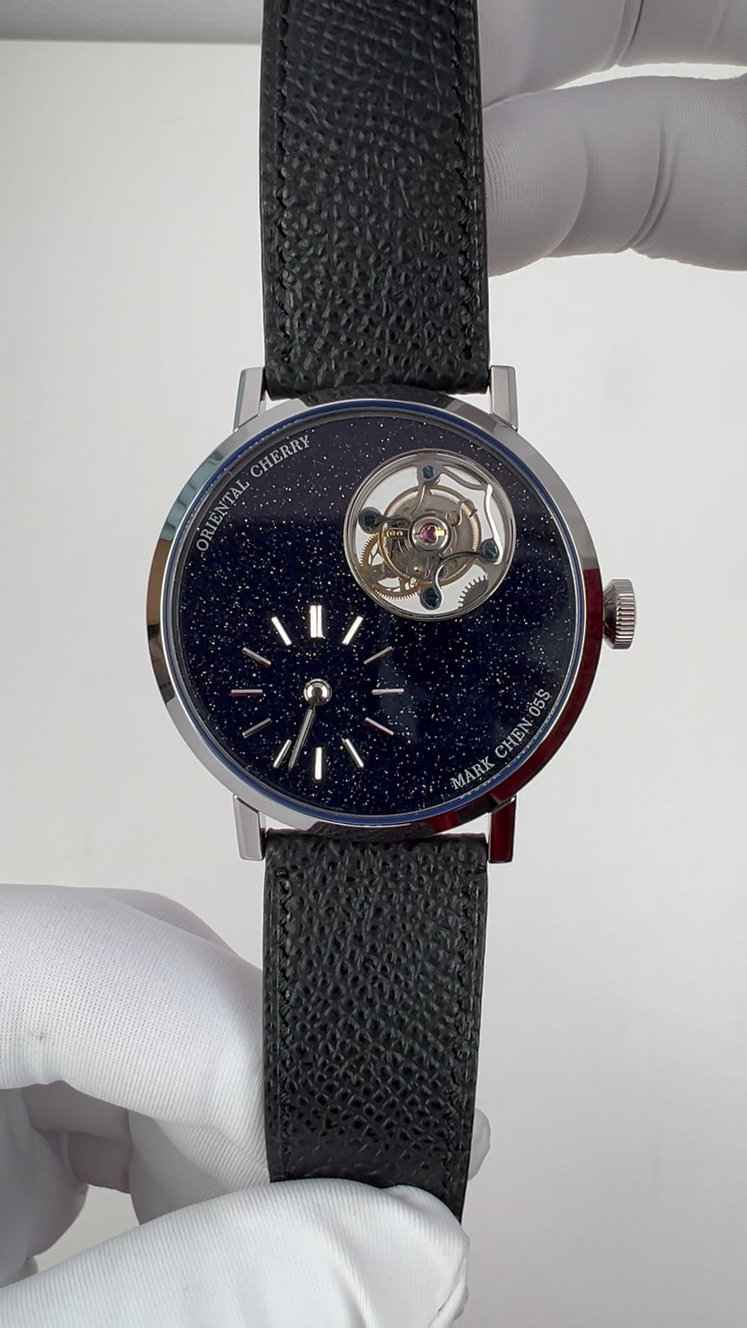 Mark Chen 05S · flat crystal · blue goldstone