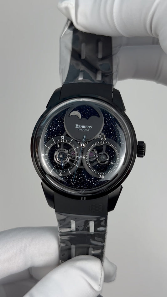 Consteller · Blue goldstone dial; Rubber strap