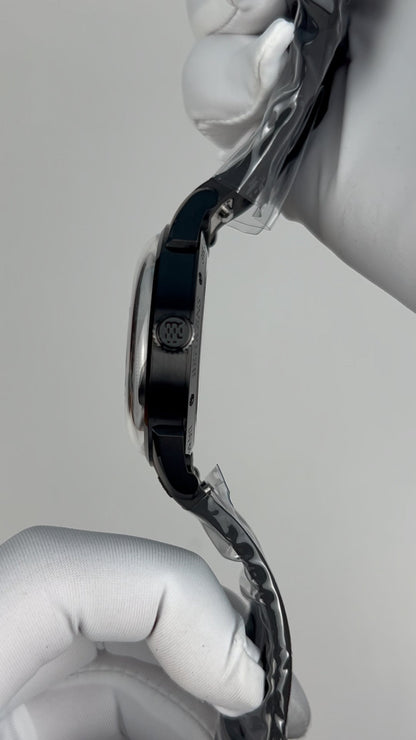 Consteller · Blue goldstone dial; Rubber strap