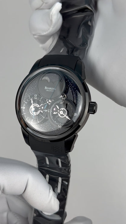 Consteller · Blue goldstone dial; Rubber strap