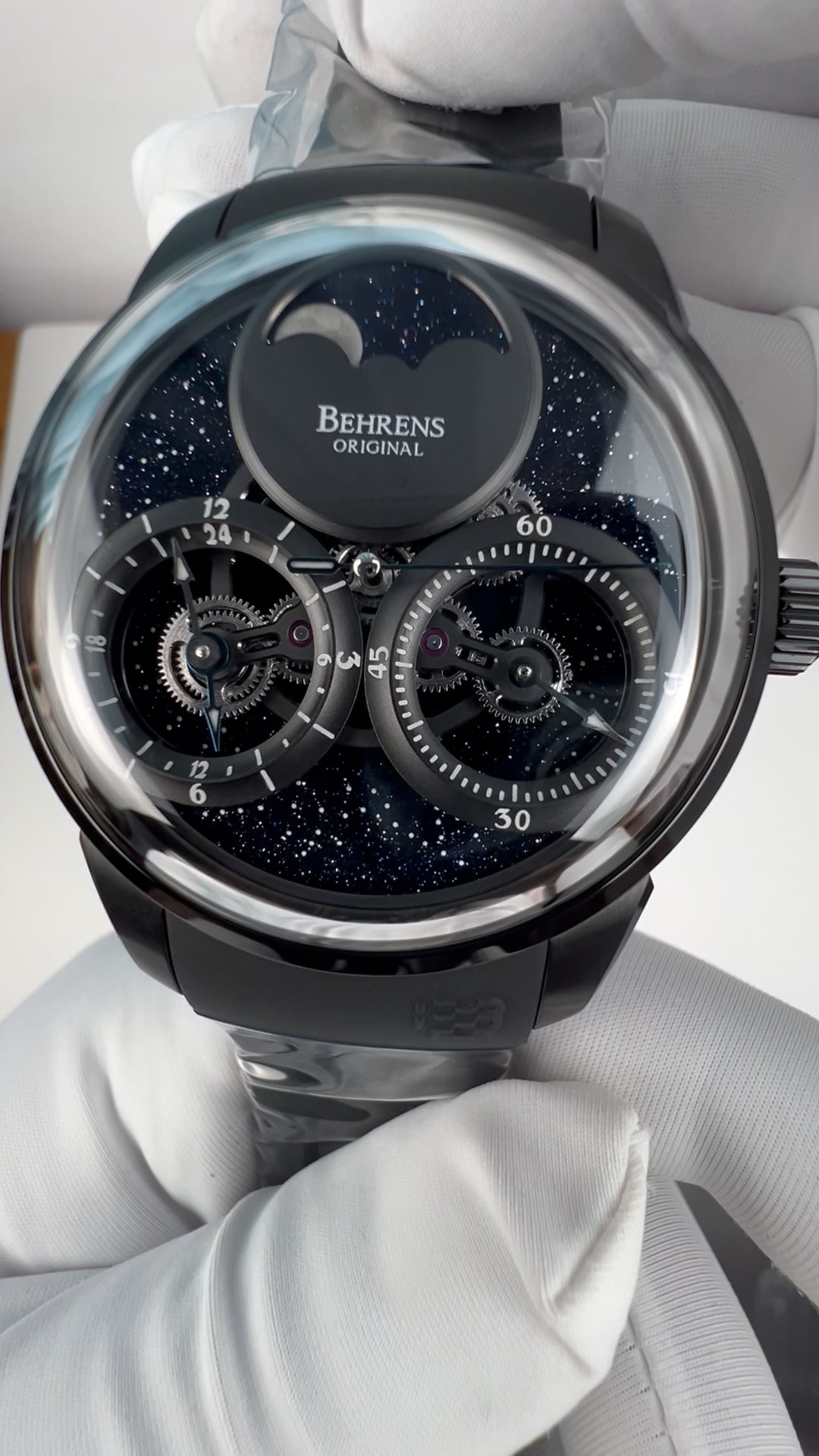 Consteller · Blue goldstone dial; Rubber strap