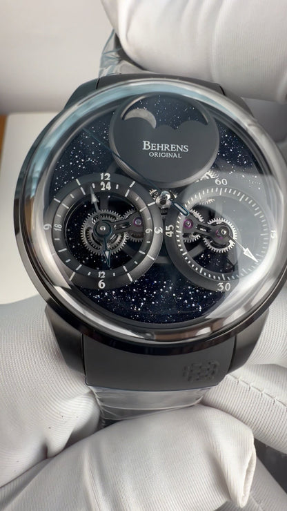 Consteller · Blue goldstone dial; Rubber strap